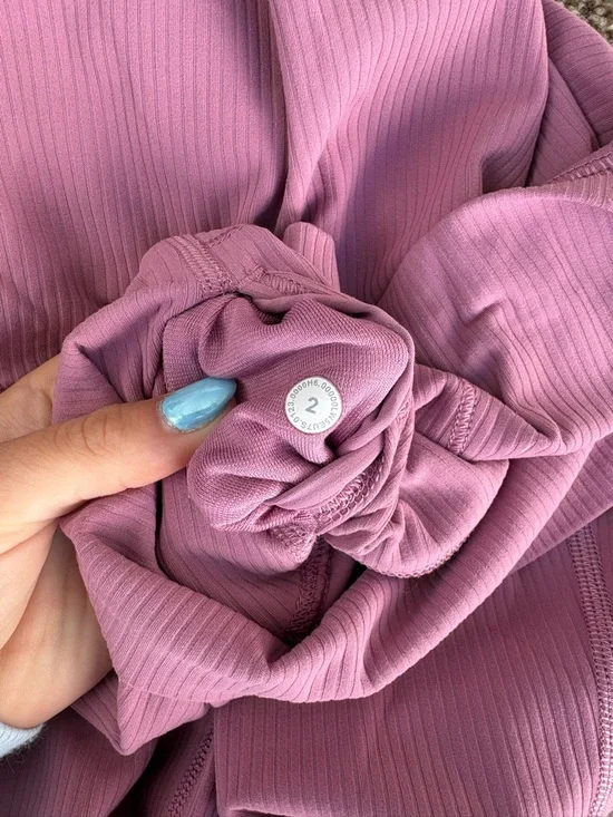 lululemon ribbed pink align leggings - Picture 6 of 6